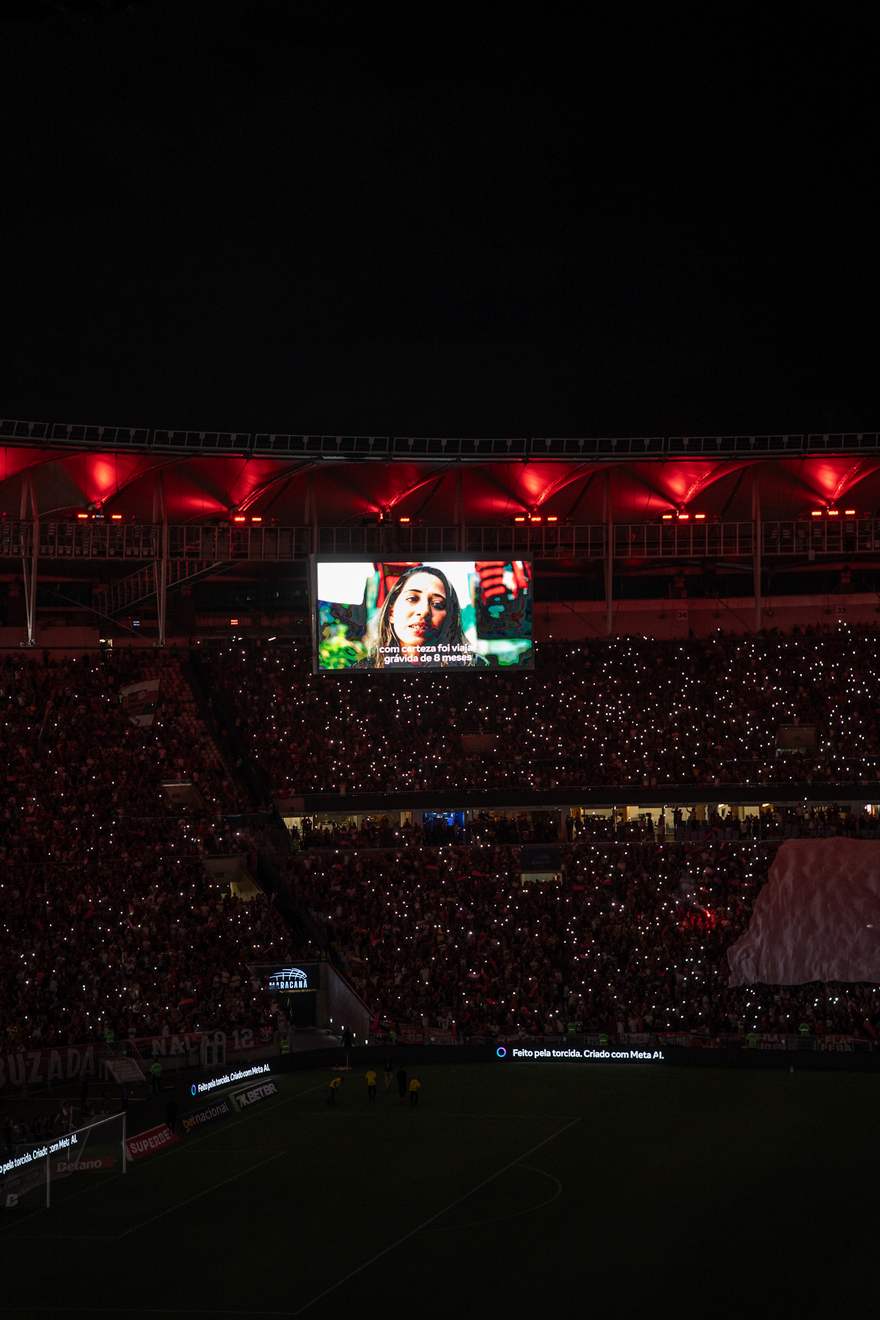 Histórias de torcedores exibidas no telão do Maracanã durante a ativação