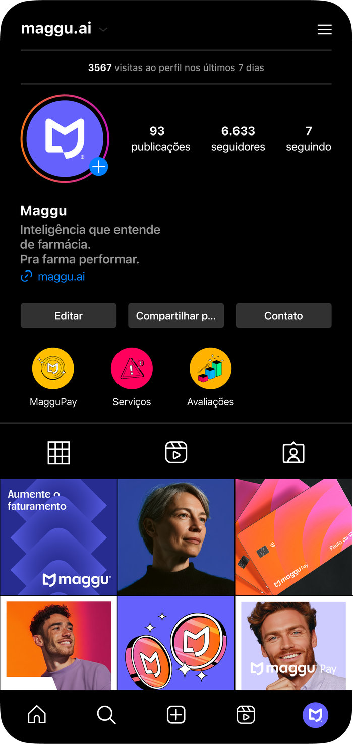 Perfil Maggu no Instagram