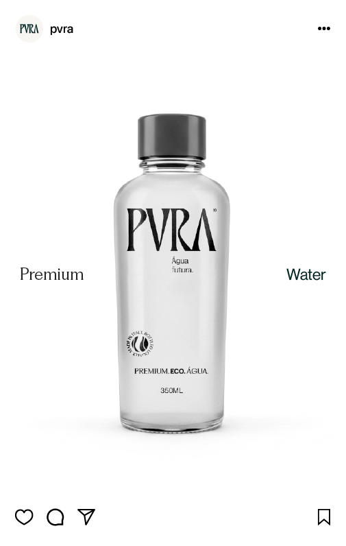 Post PVRA: garrafa premium water